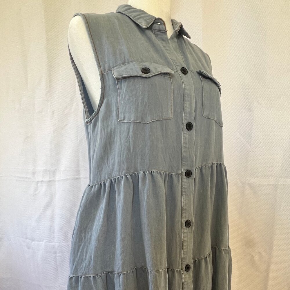 Umgee Denim Mini Dress - Picture 10 of 14